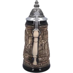 Bierkrug Mit Zinndeckel 