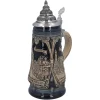 Bierkrug Mit Zinndeckel "Rothenburg Mit Ritter", 0,5L