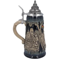 Bierkrug Mit Zinndeckel 