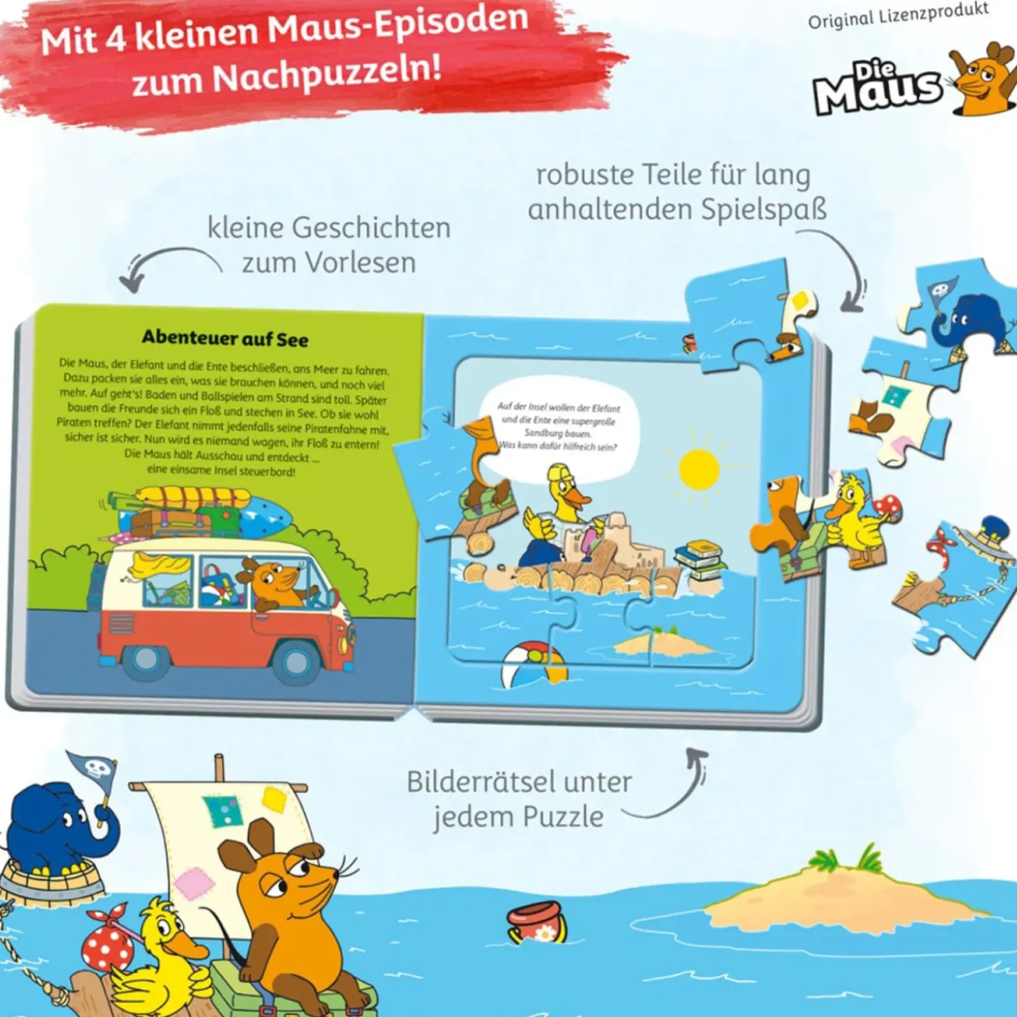 Die Maus Puzzlebuch Quadratisch