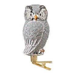 Eule Silber Mit Clip