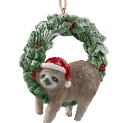 Faultier Im Adventskranz