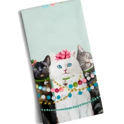 Geschirrtuch Festliche Katzen