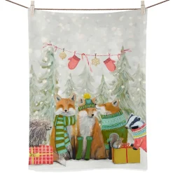 Geschirrtuch Fuchse Im Wald