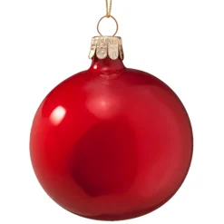 Glaskugel Opal Rot, 7 Cm