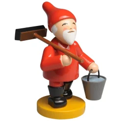 Heinzelmannchen Mit Besen Und Eimer