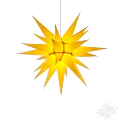 Herrnhuter Papierstern, Gelb, 60Cm