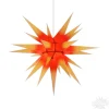 Herrnhuter Papierstern, Rot/Gelb, 70Cm