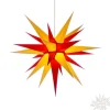 Herrnhuter Papierstern, Rot/Gelb, 70Cm
