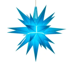 Herrnhuter Stern Blau, 13Cm, Kunststoff