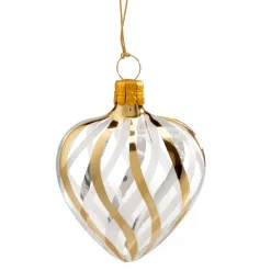 Herz Klar Mit Gold-Weisem Netzdekor
