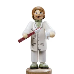 Holzknoddl "Zahnarztin", Rauchermannchen