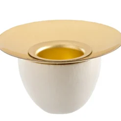 Kerzenhalter, Weis, R 38 Mm, H 20 Mm