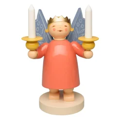 Kronenengel Mit Lichtnapfen Und Holzkerzen