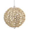 Kugel Mit Filigranen Sternen, Gold