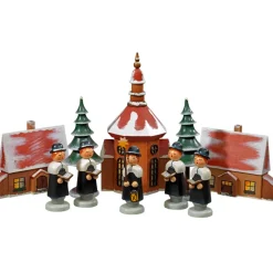 Kurrendesanger Mit Kirche Und Spanschachtel