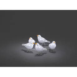 Led Acryl Vogel 5Er-Set