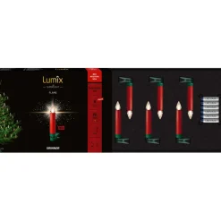 Lumix Superlight Flame 6 Mini Kerzen Erweiterungsset In Rot