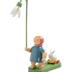 Madchen Mit Schneeglockchen