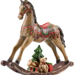 Nostalgisches Schaukelpferd, Braun