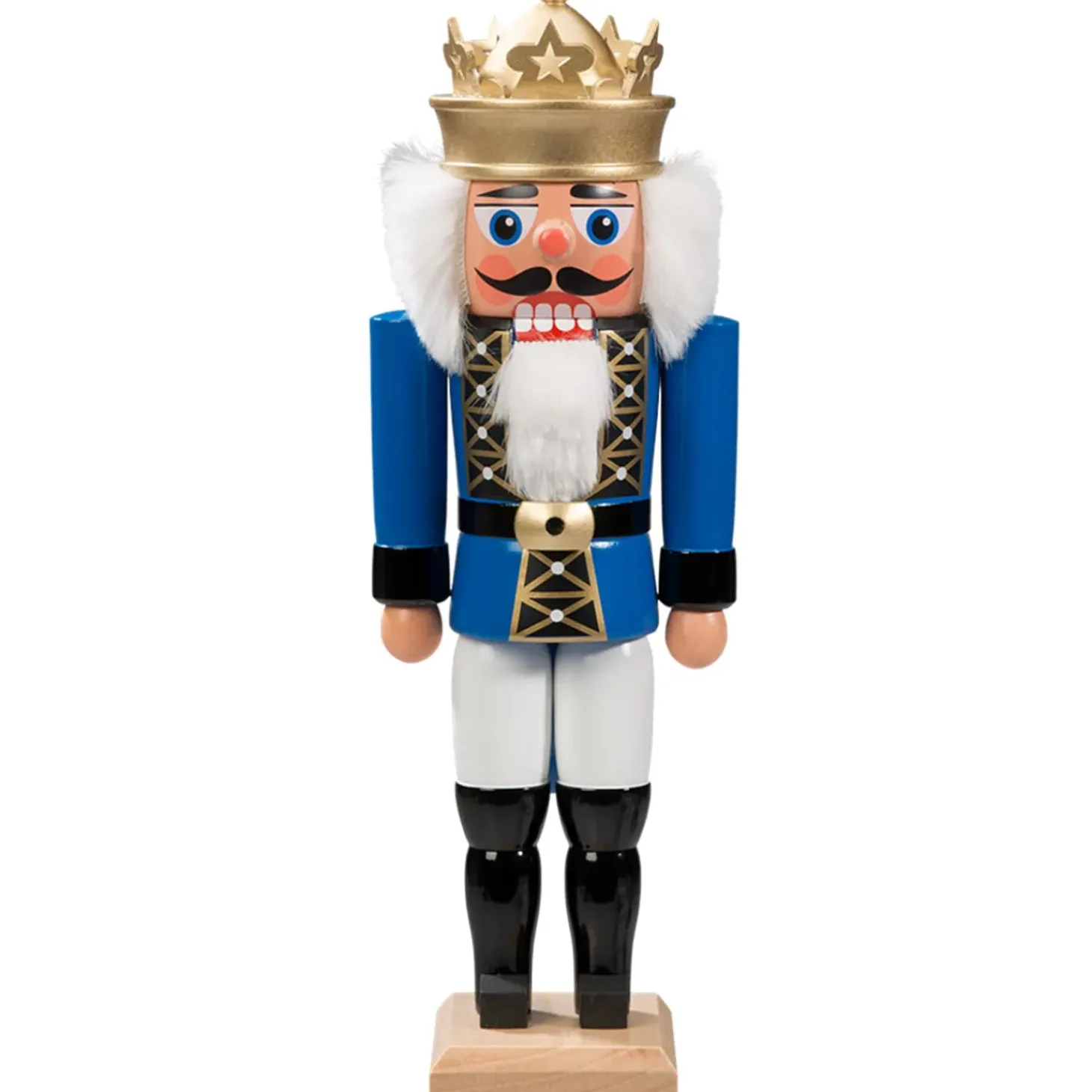 Nussknacker "Konig" Blau, 27Cm