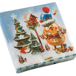 Papierservietten "Wintergezwitscher"