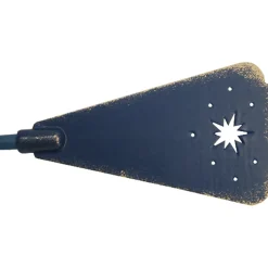 Pyramiden-Flugel Aus Holz, Lackiert Mit Goldrand