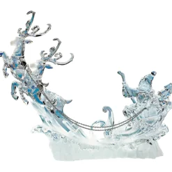 Rentierschlitten Aus Acryl Mit Beleuchtung, 24Cm