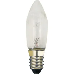 Riffelkerzen, 46V/3W/E10, Hohe 40Mm