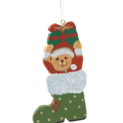 Teddy In Nikolausstiefel, Grun