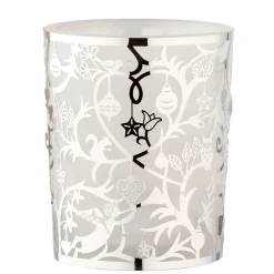 Teelichtglas "Waldweihnacht", Silber