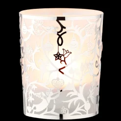 Teelichtglas "Waldweihnacht", Silber