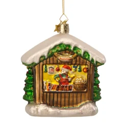 Weihnachtsmarktstand Bratwurstverkaufer